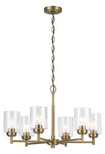 Kichler KL-WINSLOW6-NBR - Lampadario a sospensione con catena WINSLOW 6xE27/60W/230V ottone