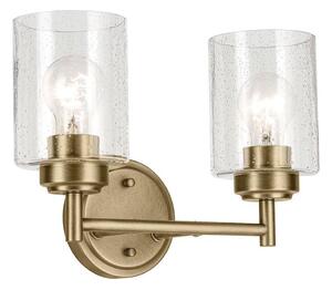 Kichler KL-WINSLOW-2W-NBR - Applique WINSLOW 2xE27/60W/230V ottone