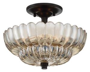 Quoizel QZ-WHITECAP-SF-S - Plafoniera WHITECAP 3xE14/40W/230V diametro 29,7 cm