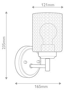 Kichler KL-WINSLOW-1W-NBR - Applique WINSLOW 1xE27/60W/230V ottone