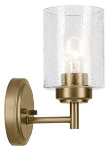 Kichler KL-WINSLOW-1W-NBR - Applique WINSLOW 1xE27/60W/230V ottone