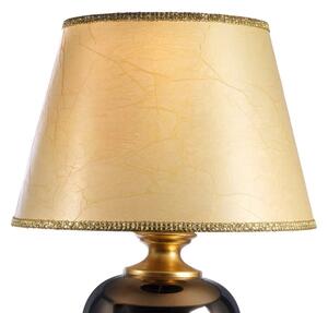 ONLI - Lampada da tavolo AMADEUS 1xE27/15W/230V 72 cm nero/oro