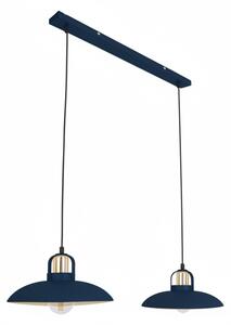 Brilagi - LED Lampadario a sospensione con filo FLAMENGO 2xE27/60W/230V blu