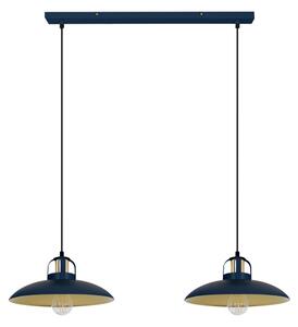 Brilagi - LED Lampadario a sospensione con filo FLAMENGO 2xE27/60W/230V blu