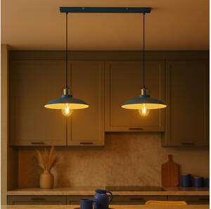 Brilagi - LED Lampadario a sospensione con filo FLAMENGO 2xE27/60W/230V blu