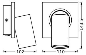Osram - Luce Spot da parete a LED DECOR MERCURY 1xGU10/3,4W/230V