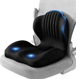 Cuscino ortopedico per seduta - Memory foam - Antiscivolo - Per sedia da ufficio e auto