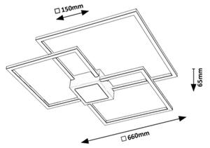 Rabalux 6868 - Plafoniera LED dimmerabile THABITA LED/38W/230V