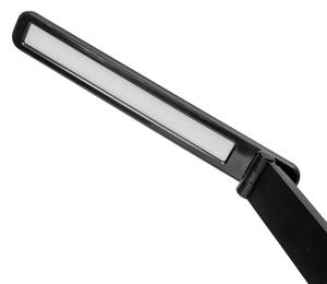 LED RGBW Lampada dimmerabile con ricarica wireless, display Porta USB 6W/5V 3000-6500K nero
