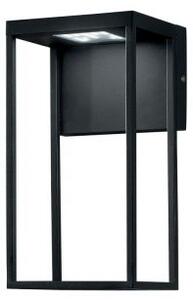 Applique led gris in alluminio nero 12w 1390lm cct 28x15x12,6 ip54c