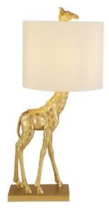 Lampada da tavolo giraffe - oro con paralume avorio