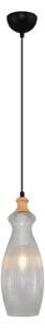 Lampada a sospensione con cavo BOTTLE 1xE14/4W/230V trasparente