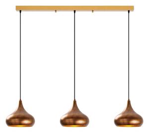Lampadario a sospensione su cavo MUBA 3xE27/40W/230V in rame