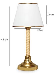 Lampada da tavolo AYD 1xE27/40W/230V bianco/oro