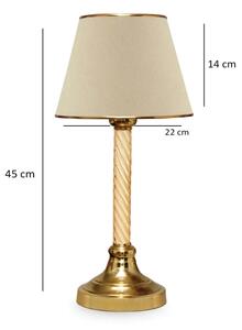 Lampada da tavolo AYD 1xE27/40W/230V beige/oro