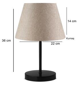 Lampada da tavolo AYD 1xE27/40W/230V beige/nera