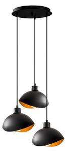 Lampada a sospensione nera con paralume in metallo ø 50 cm Sivani - Opviq lights