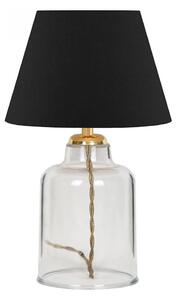 Lampada da tavolo AYD 1xE27/40W/230V nero/trasparente