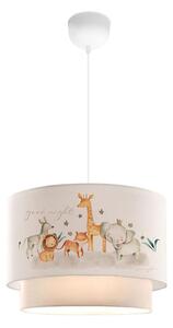 Lampadario per cameretta CANDY 1xE27/40W/230V bianco/marrone
