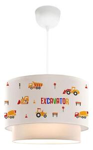 Lampadario per bambini CANDY 1xE27/40W/230V bianco/arancione