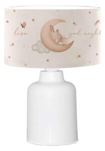 Lampada da comodino per bambini CANDY 1xE27/40W/230V bianca/beige