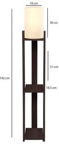 Lampada da terra AYD 1xE27/40W/230V marrone/crema