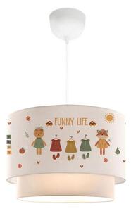 Lampadario per bambini CANDY 1xE27/40W/230V bianco/multicolore
