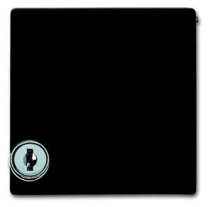 Busch-Jaeger 2118 GKSL-31: Anello intermedio con coperchio a battente, chiudibile a chiave, disponibile in diverse finiture, colore marrone
