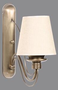 Applique CLASSIC 1xE27/40W/230V bronzo/beige