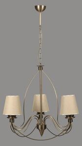 Lampadario a catena CLASSIC 3xE14/40W/230V bronzo/beige