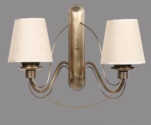 Lampada da parete CLASSIC 2xE27/40W/230V bronzo/beige