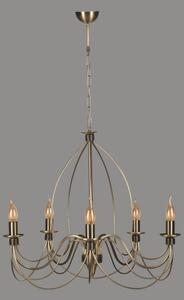 Lampadario CLASSIC a catena, 5xE14/40W/230V, finitura bronzo