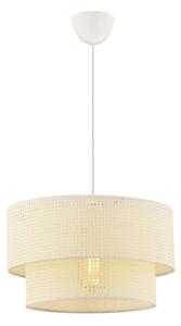 Lampadario a sospensione su cavo ECHO 1xE27/60W/230V crema