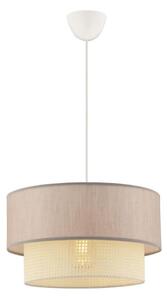 Lampadario a sospensione su cavo ECHO 1xE27/60W/230V beige/crema