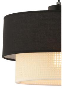 Lampada a sospensione ECHO con cavo 1xE27/60W/230V, nero/crema