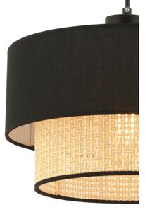 Lampadario a sospensione con cavo ECHO 1xE27/60W/230V nero/beige
