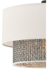 Lampadario a cavo ECHO 1xE27/60W/230V crema/grigio