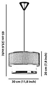 Lampadario a sospensione su cavo ECHO 1xE27/60W/230V beige/crema