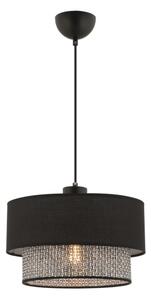 Lampada a sospensione su cavo ECHO 1xE27/60W/230V nero/grigio