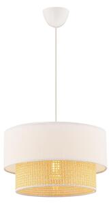Lampadario a sospensione su cavo ECHO 1xE27/60W/230V crema/beige