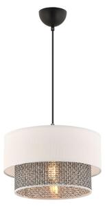 Lampadario a cavo ECHO 1xE27/60W/230V crema/grigio