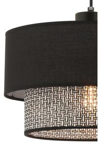 Lampada a sospensione su cavo ECHO 1xE27/60W/230V nero/grigio
