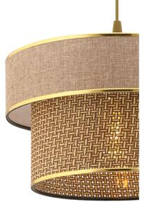 Lampadario a cavo ERO 1xE27/60W/230V marrone/oro