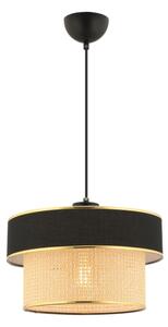 Lampadario sospeso con cavo ERO 1xE27/60W/230V nero/beige