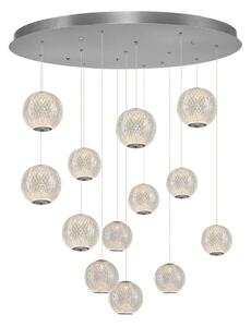 Lampadario LED a sospensione CREMONA 13xLED/5W/230V 3000K cromo opaco