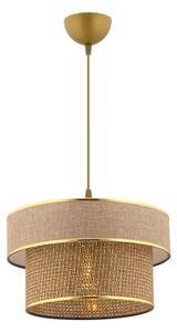 Lampadario a cavo ERO 1xE27/60W/230V marrone/oro