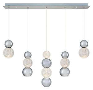 Lampadario LED a cavo CREMONA LED/27W/230V 3000K cromo opaco