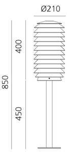 Artemide Slicing piantana LED, IP65, altezza 85 cm