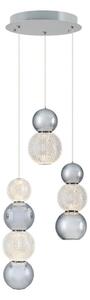 Lampadario LED a sospensione su cavo CREMONA LED/17W/230V 3000K cromo opaco
