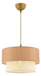 Lampadario a sospensione su cavo ECHO 1xE27/60W/230V marrone/crema